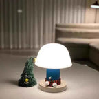 Bello Mushroom Table Lamp | Rechargeable LED, Touch Control Dimming