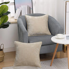 Liorenn - Chenille Decorative Pillow Cover with Stitched Edge