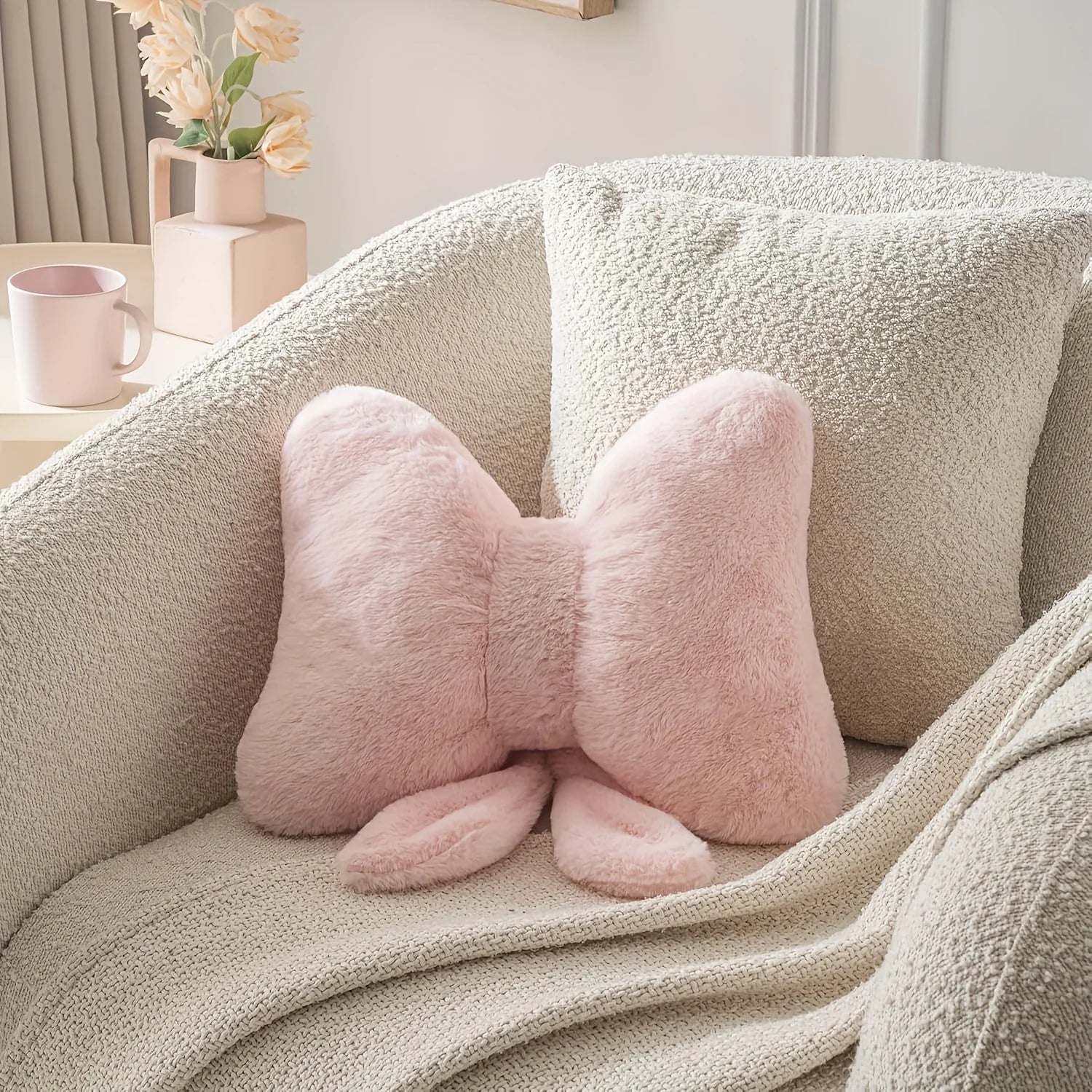 Belloura - Soft Bow Decorative Pillow Washable