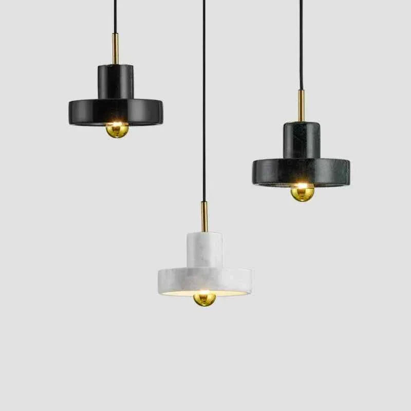 Bela Pendant Lamp | Natural Marble, Sculptural Postmodern Design
