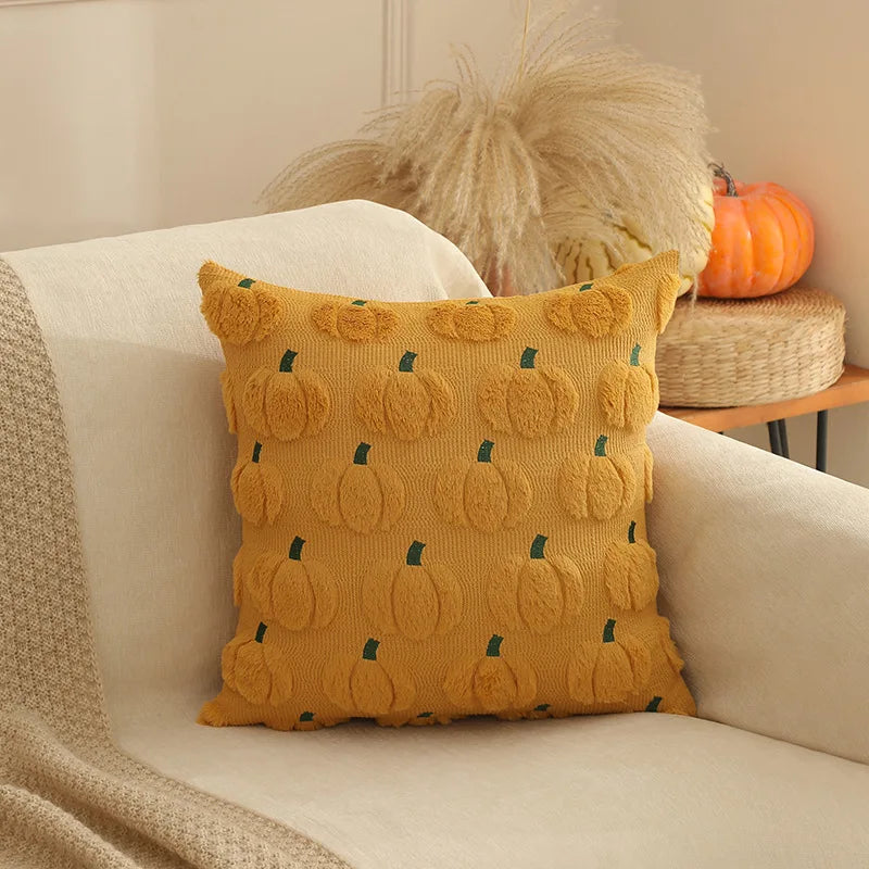 Caveron - Plush Pumpkin Decorative Pillow Cover 45x45cm