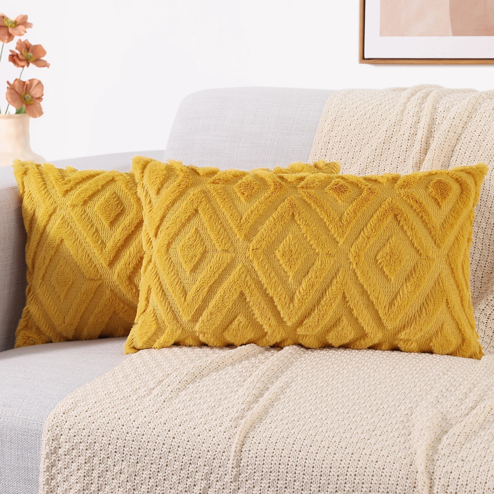 Elarina - Christmas Throw Pillow Decorative Cushion Set of 2