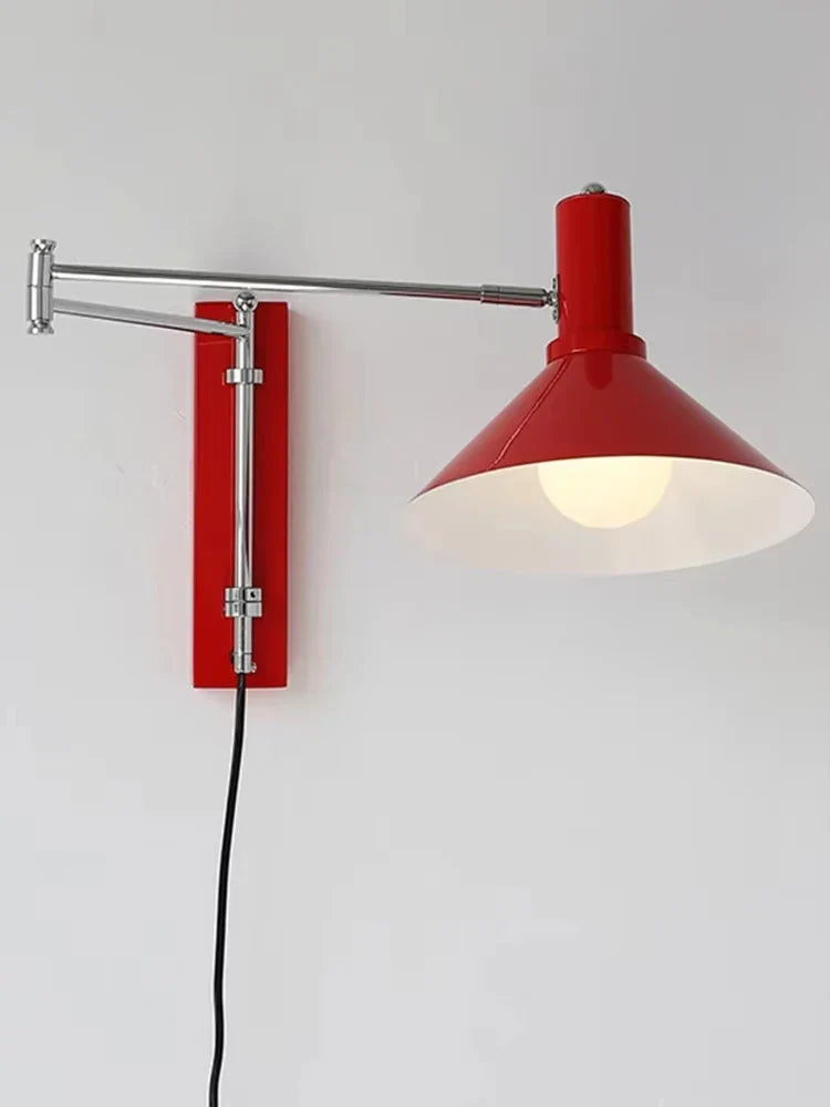 Revillo – Bauhaus Rotatable Wall Lamp with Plug Foldable LED