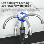 Zarenthea - Electric Kitchen Faucet with Flow Heater 3000W Stainless Steel