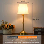 Aurelia - Wireless Table Lamp with Rechargeable Battery and Touch Brightness Control