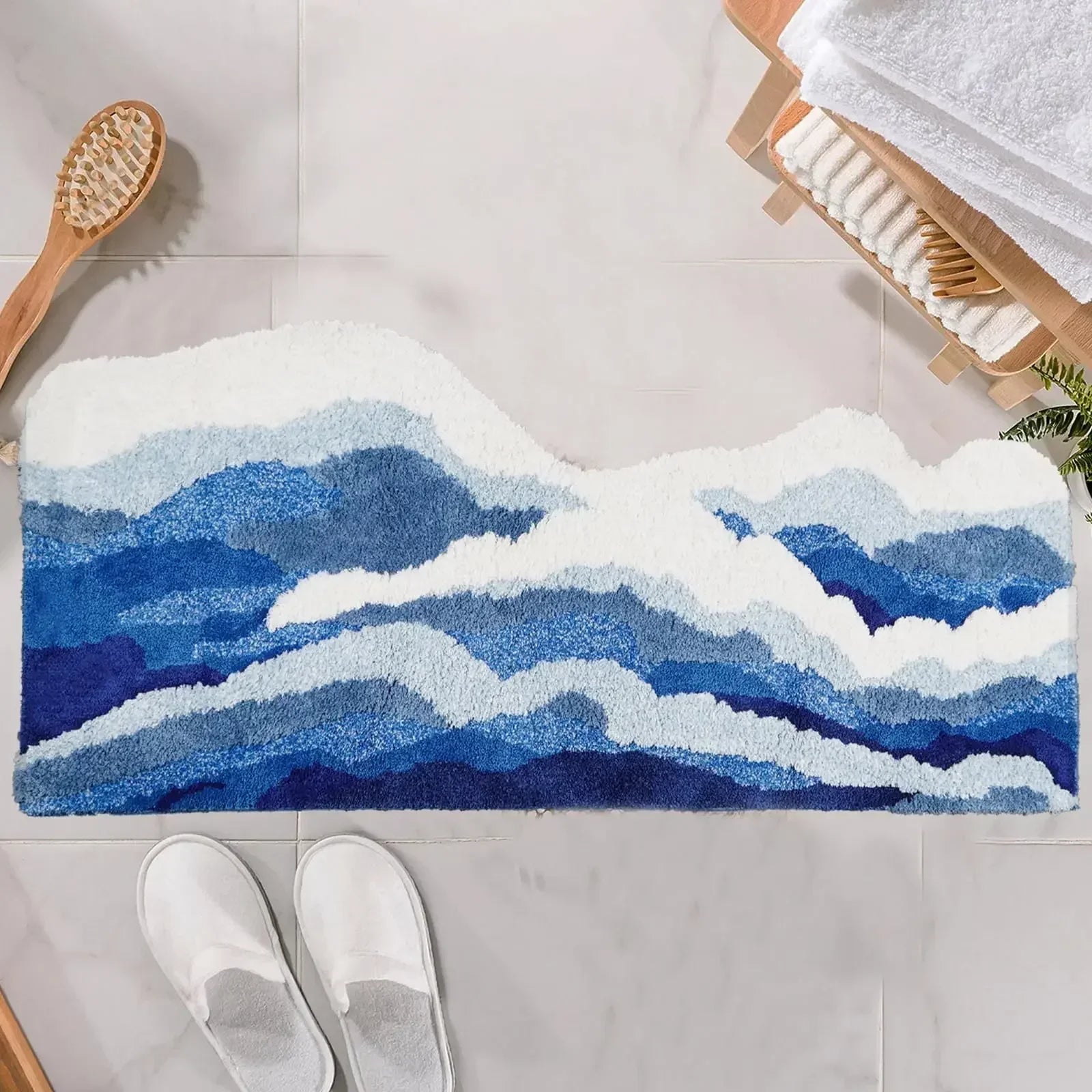 Waven - Wave Tufted Carpet Non-Slip Plush Rug