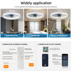 Lumirel - Ceiling Fan with LED Light and Remote Control