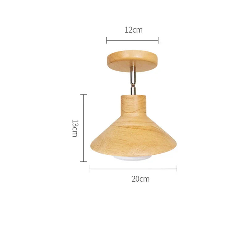 Boreal Ceiling Lamp | Natural Timber, Soft Ambient Light