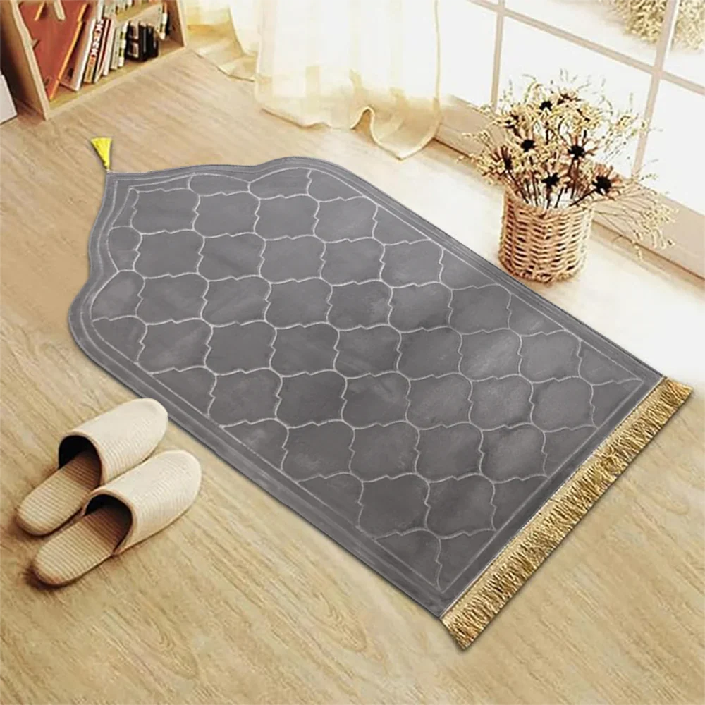 Zareen - Thick Prayer Mat Non-Slip Soft Flannel Mat