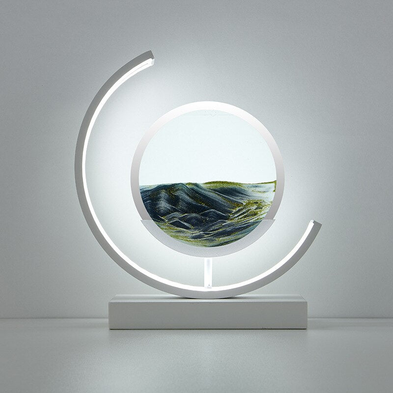Bello LED Table Lamp | 360° Rotation, Dynamic Sand Art