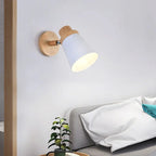 Norven – Modern LED Wall Lamp E27 Wood Metal