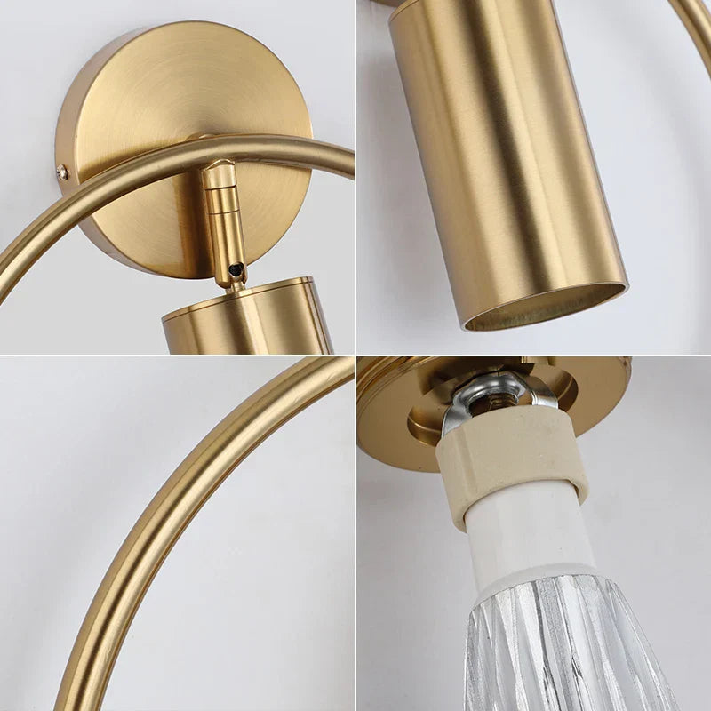 Bello Wall Light | Nordic Gold, 180° Rotatable Design