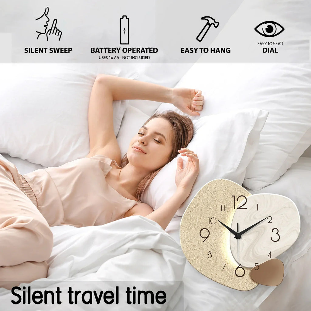 Belo Wall Clock | Silent Quartz Movement, Modern Minimalist Design