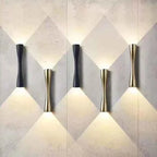 Bela Wall Lamp | Modern Gold, Up & Down Waterproof Design
