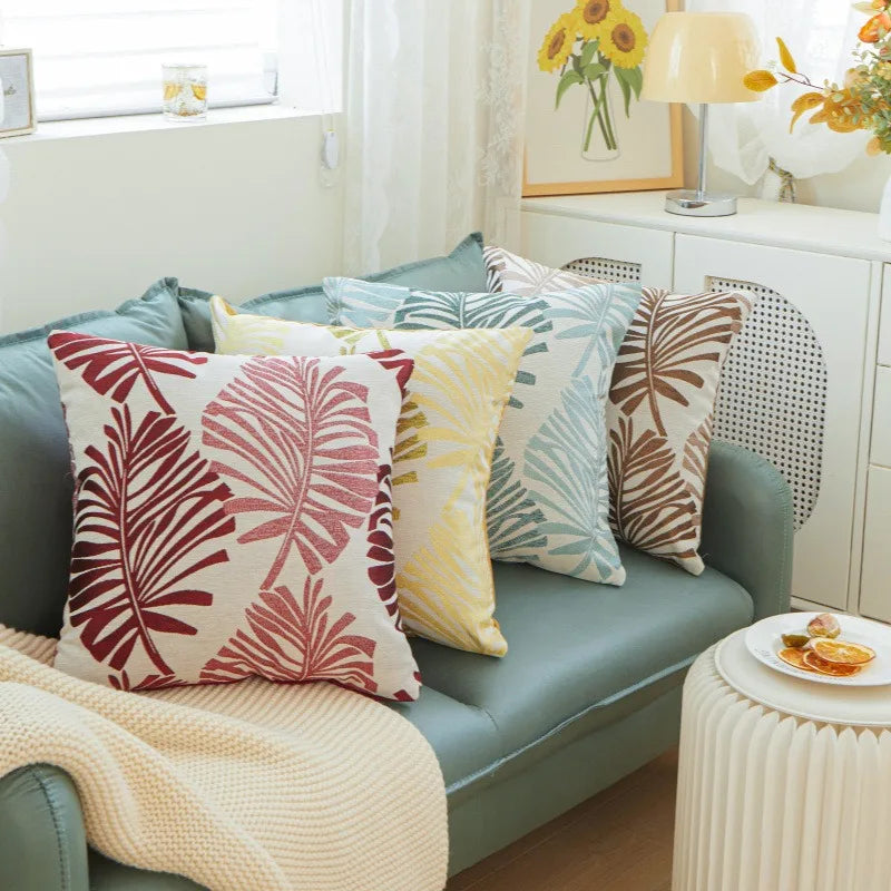Palmira - Palm Tree Linen Cushion Cover 45x45cm