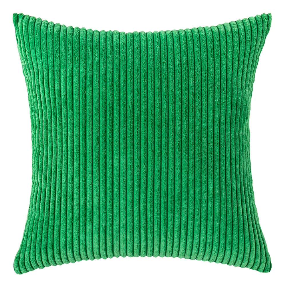 Elviron - Corduroy Striped Decorative Pillow Cover