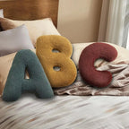 Avenia - Velvet Alphabet Decorative Pillow With Letters A to Z