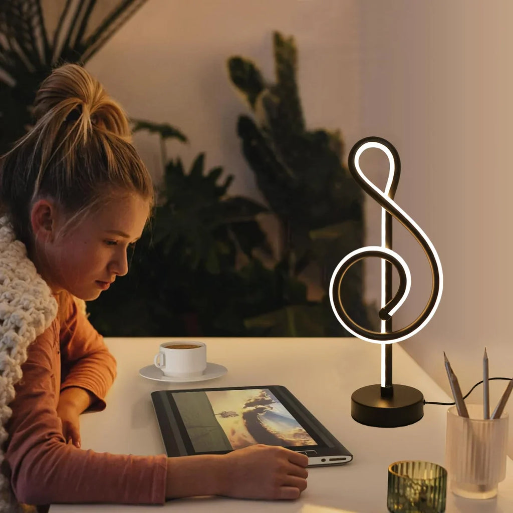 Notora - Creative Table Lamp in Musical Note Shape with Stepless Dimming