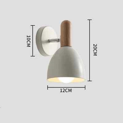 Bello Nordic Wall Lamp | Adjustable 360° Light, Natural Wood Design