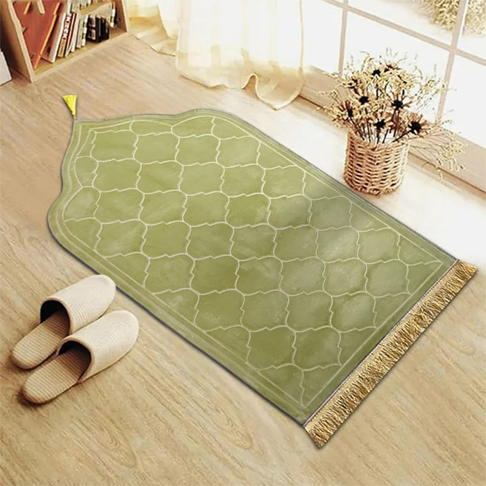 Zareen - Thick Prayer Mat Non-Slip Soft Flannel Mat