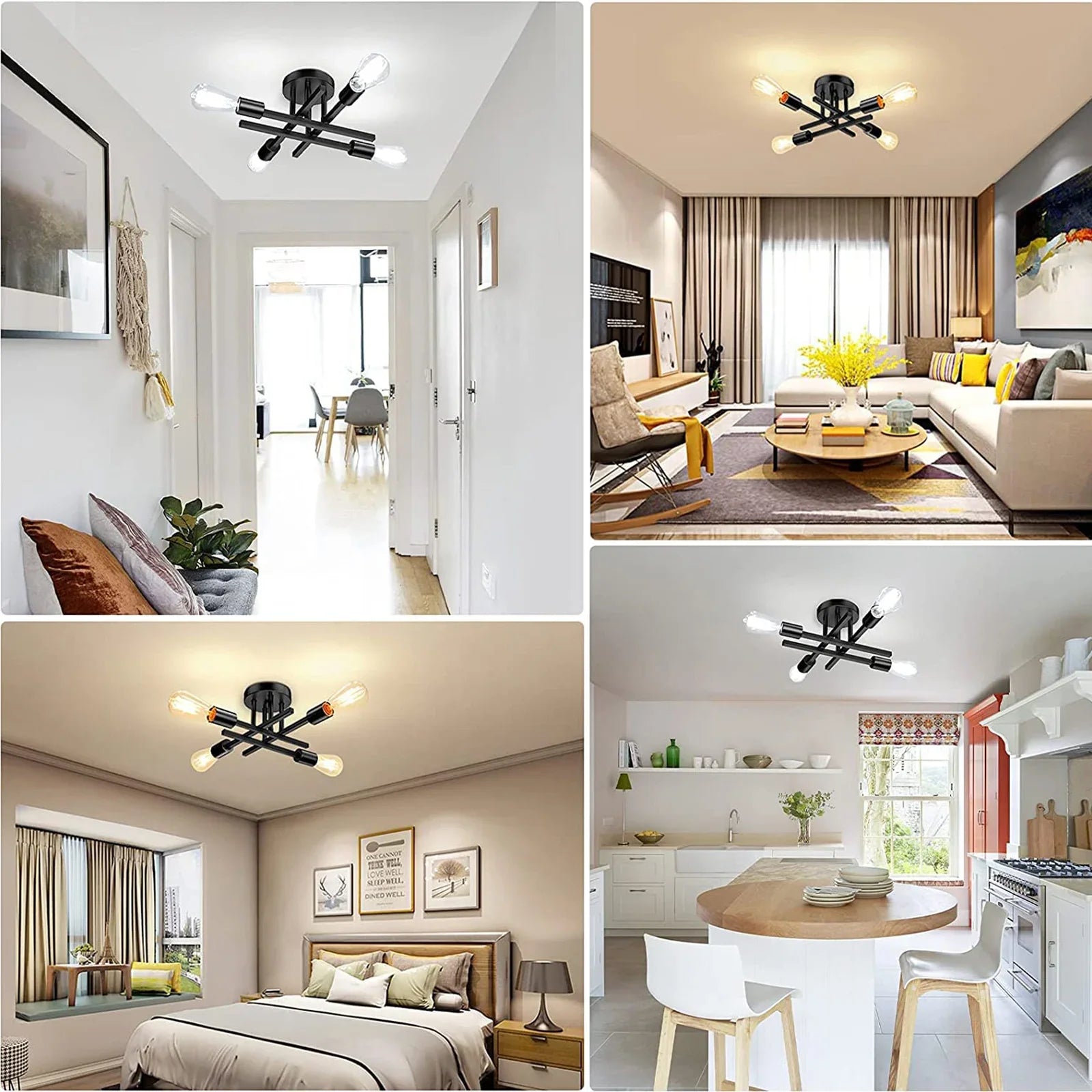 Zyrelise - Modern Sputnik Ceiling Lamp E27