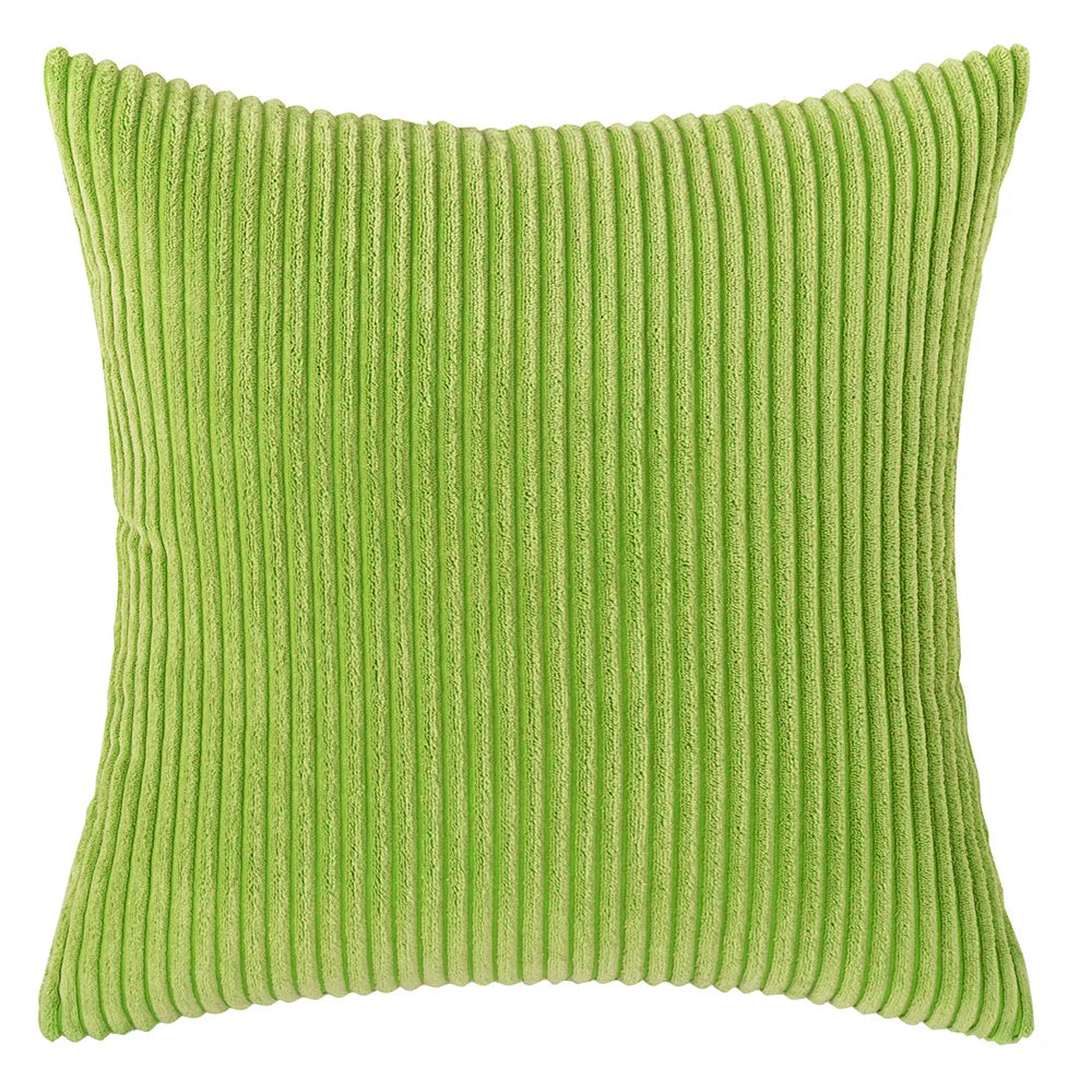Elviron - Corduroy Striped Decorative Pillow Cover