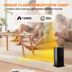Belora - Electric Ceramic Heating Fan 1500W with Thermostat and Remote Control