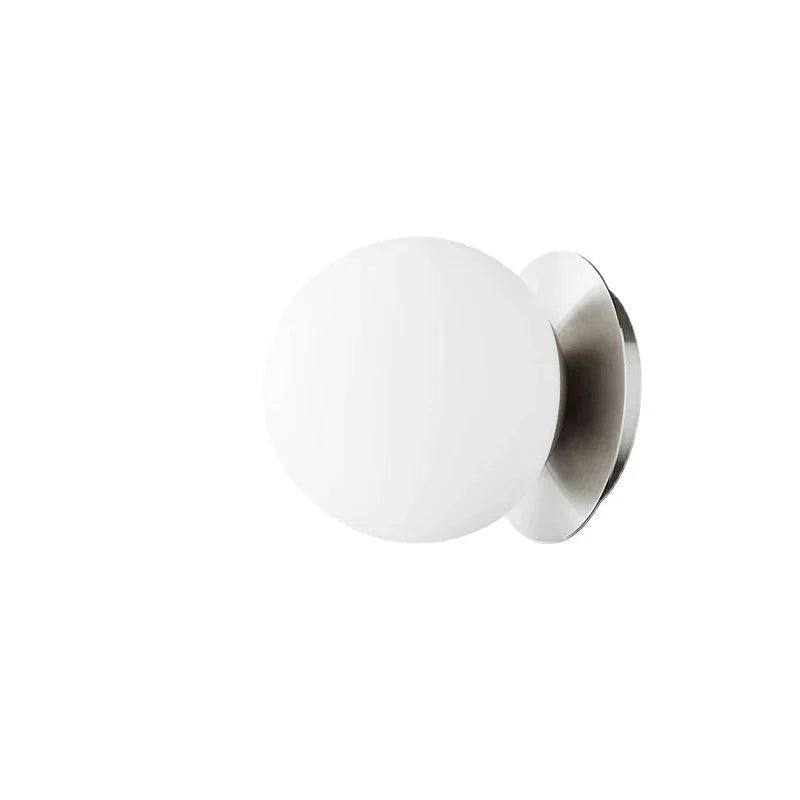 Bello Globe Wall Lamp | Minimalist Opal Glass Design