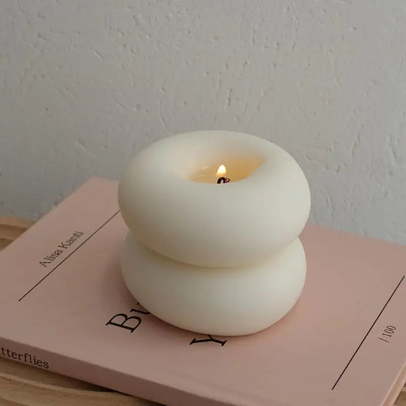 Lunirra - Donut Scented Candle Round Smokeless