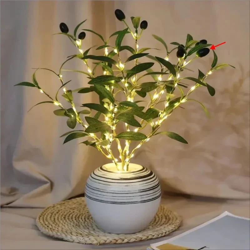 Norellia – LED Olive Branches Ambient Lighting on Battery