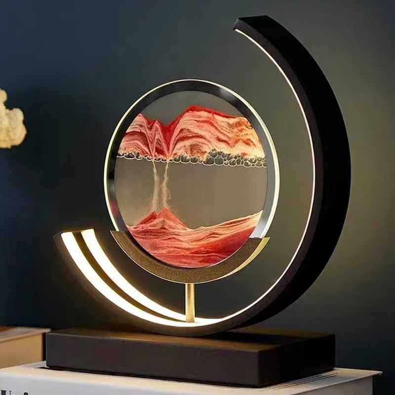Bello LED Table Lamp | 360° Rotation, Dynamic Sand Art