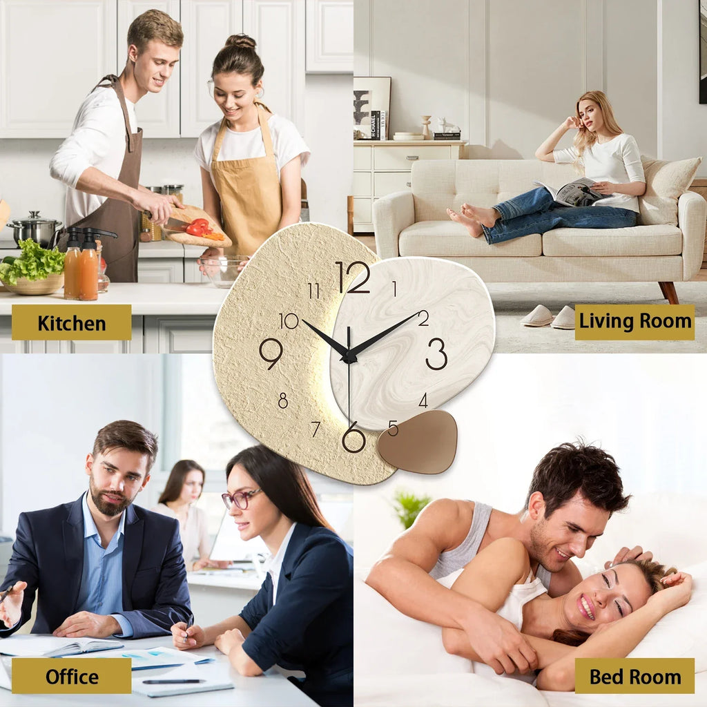 Belo Wall Clock | Silent Quartz Movement, Modern Minimalist Design