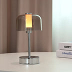 Glowmist - Decorative Table Lamp in Cream Style with Rechargeable Lighting