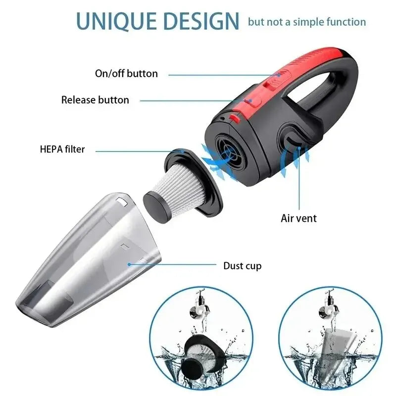 Zenvoro – Cordless Car Vacuum Cleaner with Powerful Suction