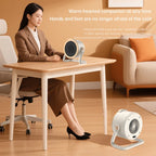 Folmina - 1000W Portable Ceramic Electric Heater Table Model with Tip-Over Protection