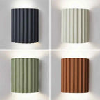 Belo Resin Wall Lamp | Ribbed Design, Soft Ambient Lighting