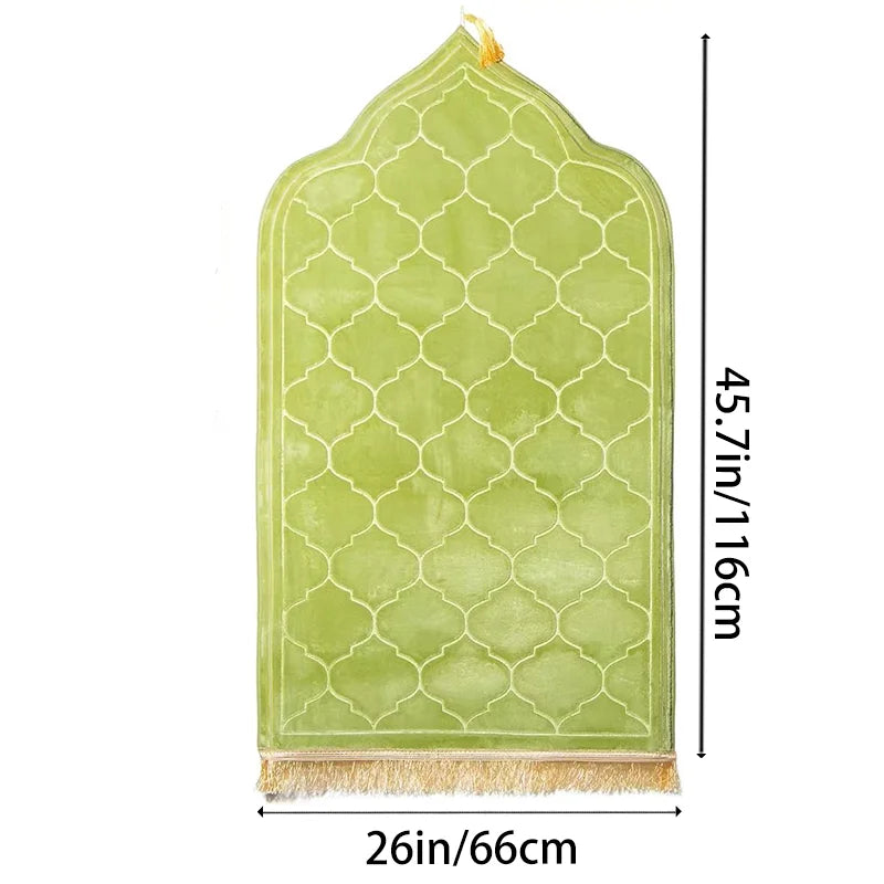 Zareen - Thick Prayer Mat Non-Slip Soft Flannel Mat