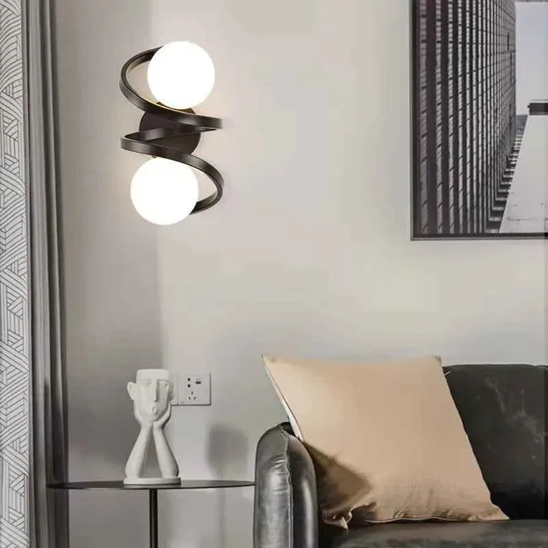 Bello Wall Light | Modern Dual LED Globe, Soft Ambient Illumination