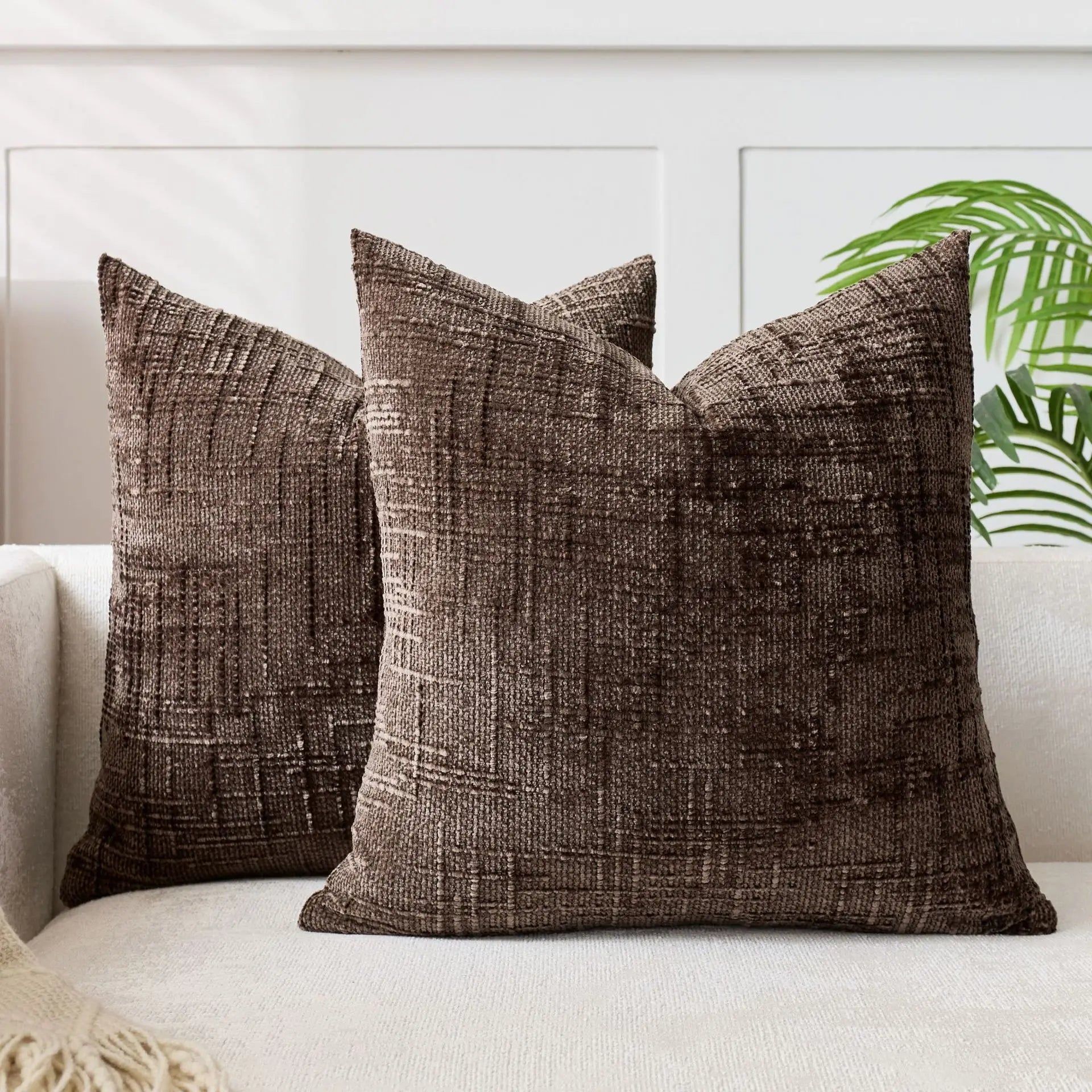 Bela Chenille Kussenhoes | Luxe Geweven Structuur, Wasbaar