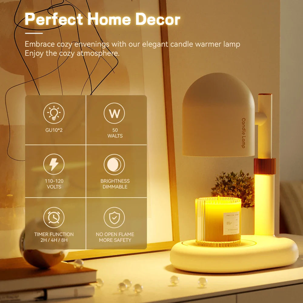 Lumanza - Adjustable Scented Candle Warmer with Halogen Lamp