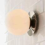 Bello Globe Wall Lamp | Minimalist Opal Glass Design