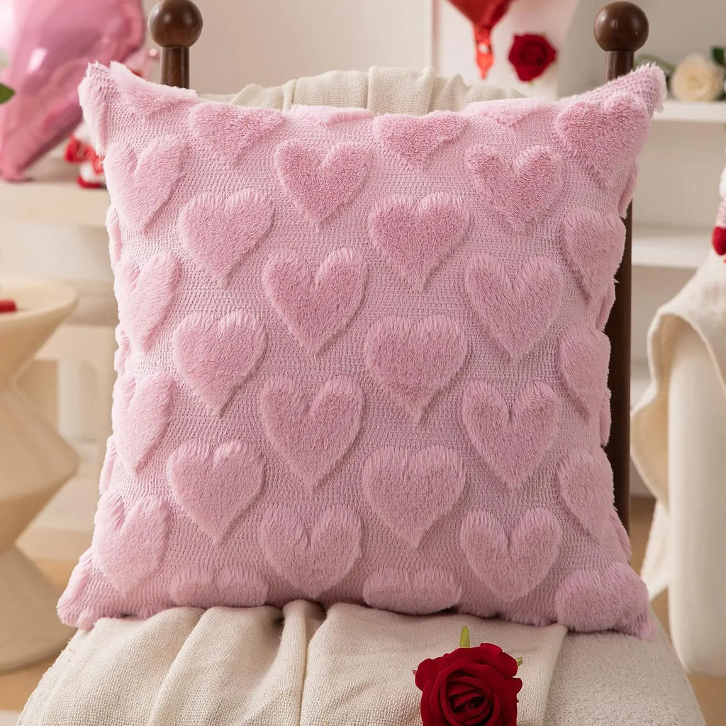 Roselinde – Pink Heart Decorative Pillow 30x40CM