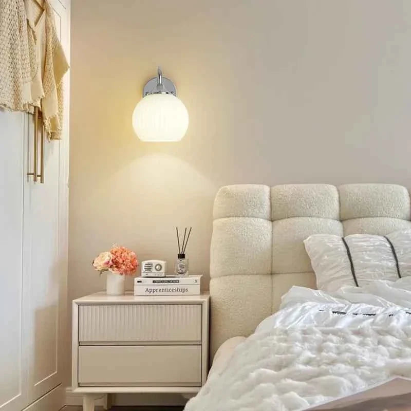 Brevio Wall Lamp | Chrome Finish, Soft Ambient Lighting