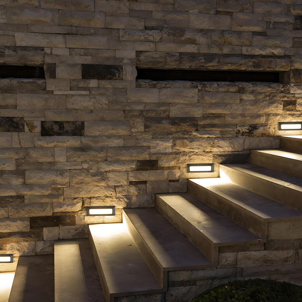 Velorin – LED rectangular wall lamp for staircase lighting