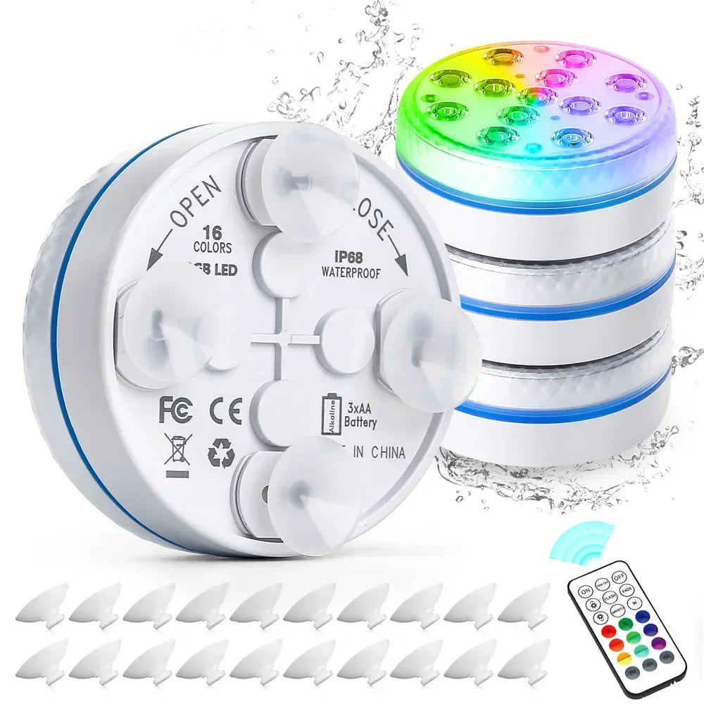 Dunavix - RGB Underwater Lamp With Remote Control IP68