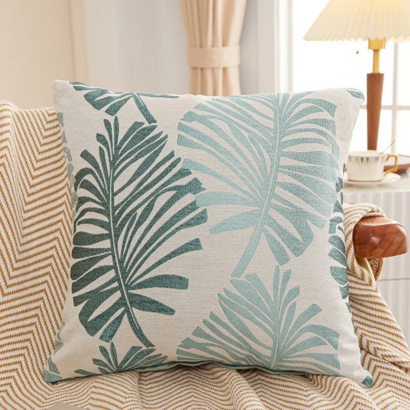 Palmira - Palm Tree Linen Cushion Cover 45x45cm