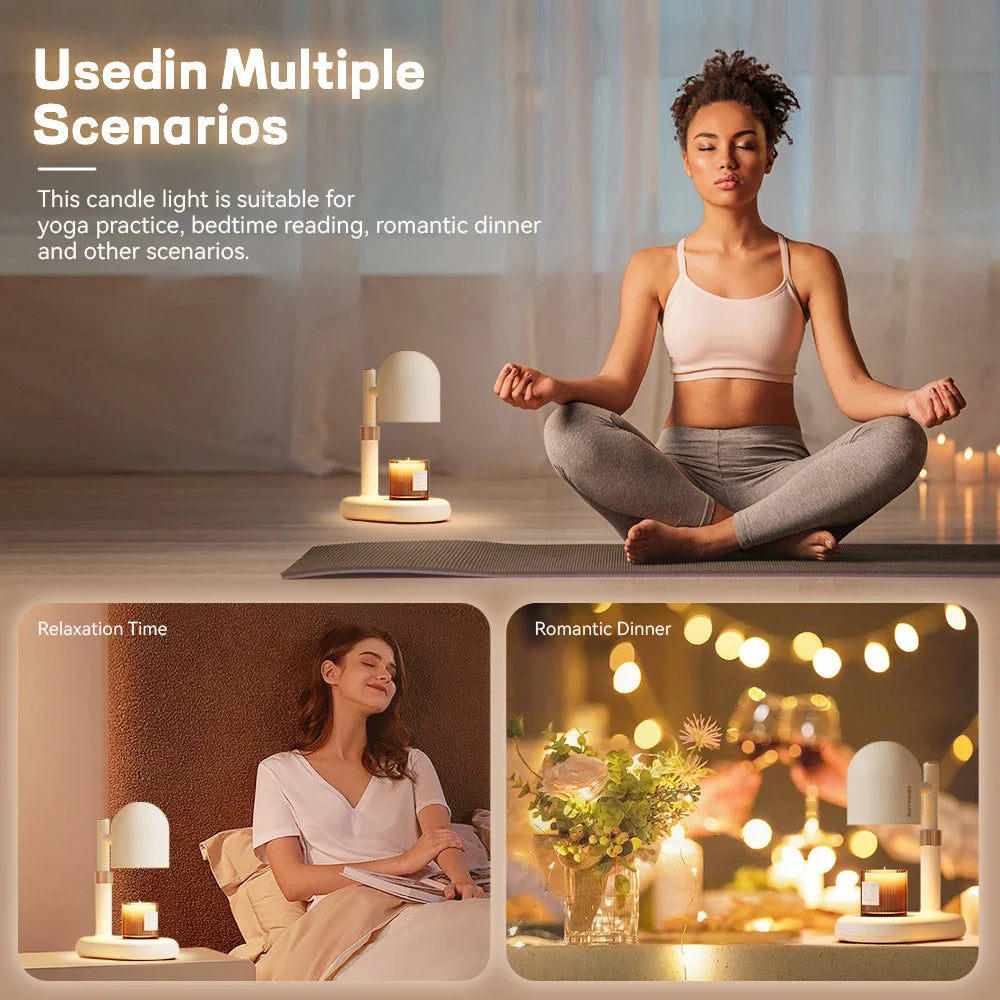 Lumanza - Adjustable Scented Candle Warmer with Halogen Lamp