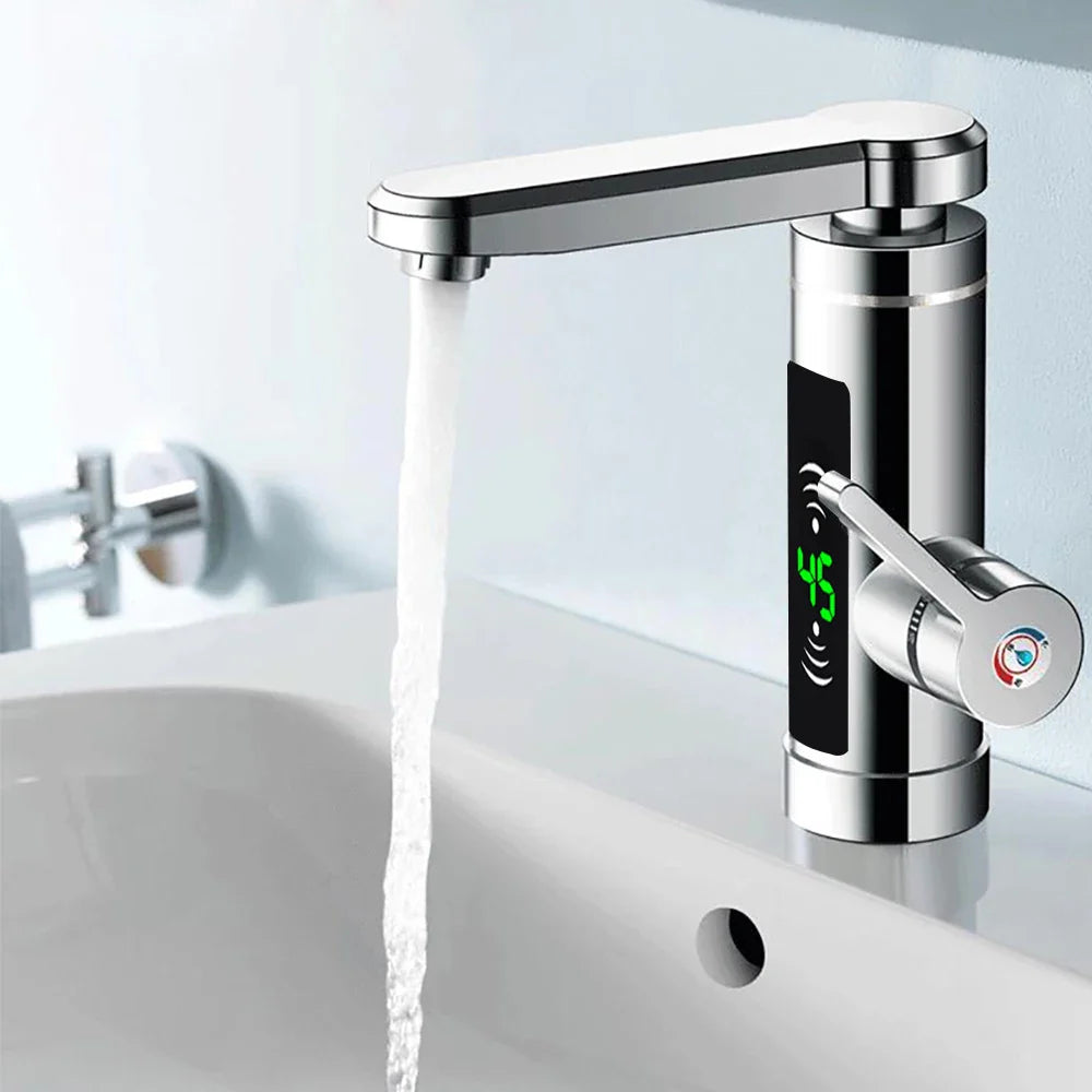Brisenna - Kitchen Faucet with Instant Heating and 360° Swiveling Spout 3000W