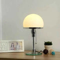 Bela Table Lamp | Frosted Glass Shade, Chrome Base