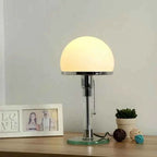 Bela Table Lamp | Frosted Glass Shade, Chrome Base